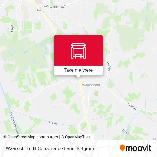 Waarschoot H Conscience Lane map