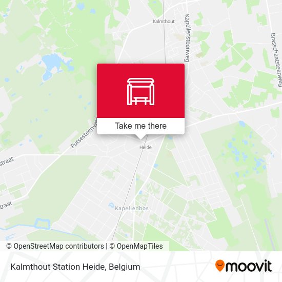 Kalmthout Station Heide map