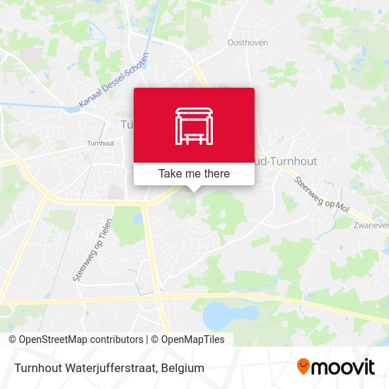 Turnhout Waterjufferstraat plan