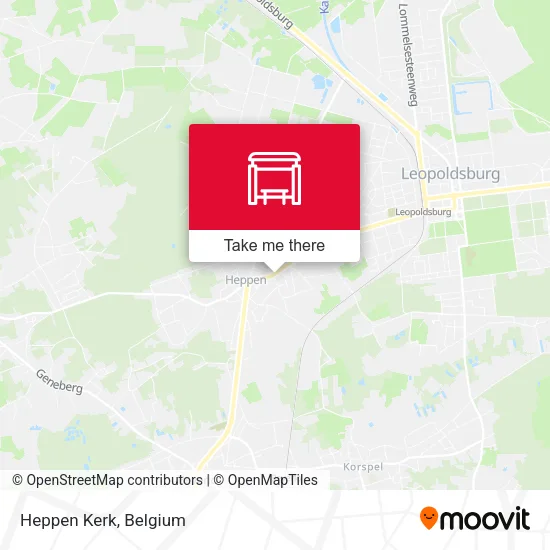 Heppen Kerk map