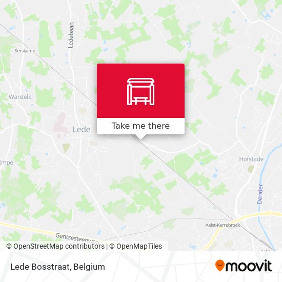 Lede Bosstraat map