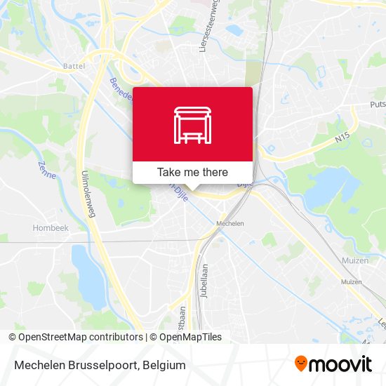 Mechelen Brusselpoort map