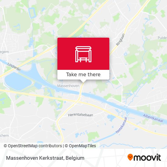 Massenhoven Kerkstraat map