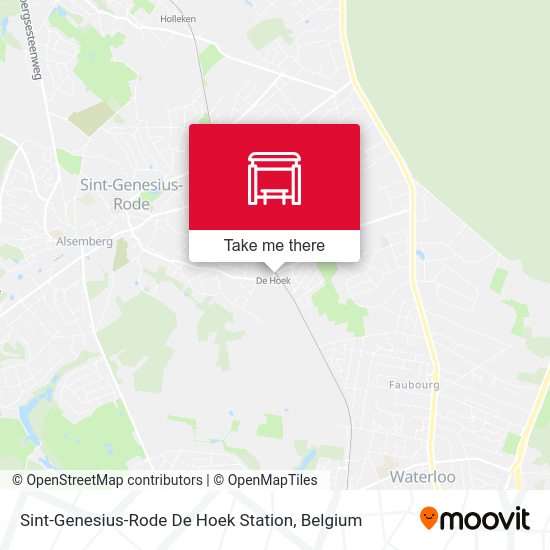 Sint-Genesius-Rode De Hoek Station map