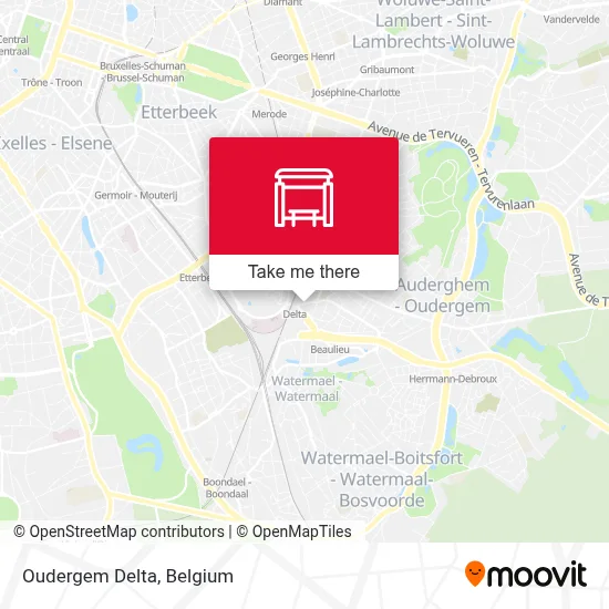Oudergem Delta map