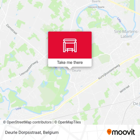 Deurle Village Street map