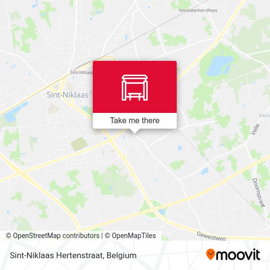 Sint-Niklaas Hertenstraat map