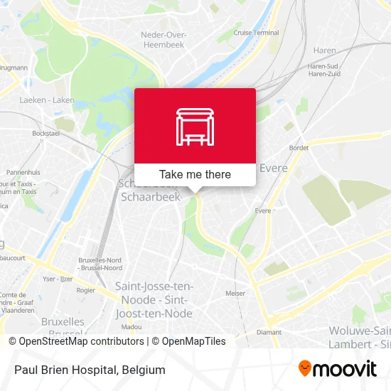 Paul Brien Hospital map