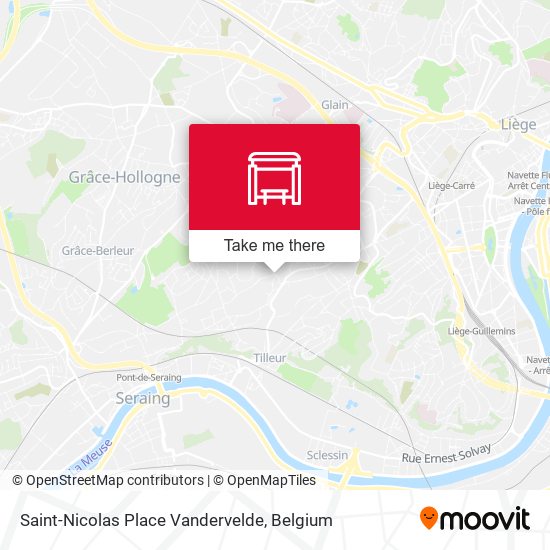Saint-Nicolas Place Vandervelde map