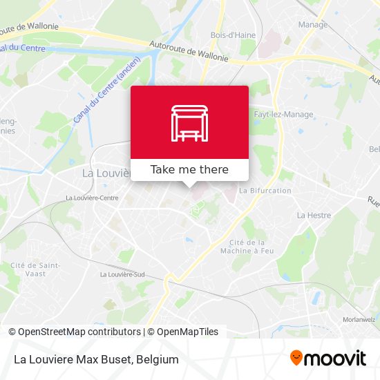 La Louviere Max Buset map