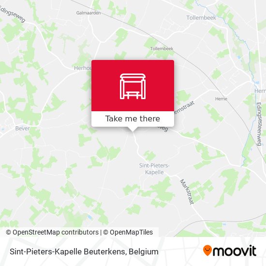 Sint-Pieters-Kapelle Beuterkens map