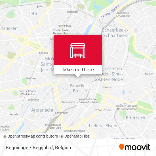 Béguinage / Begijnhof map