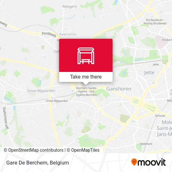 Gare De Berchem map
