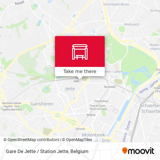 Gare De Jette / Station Jette plan