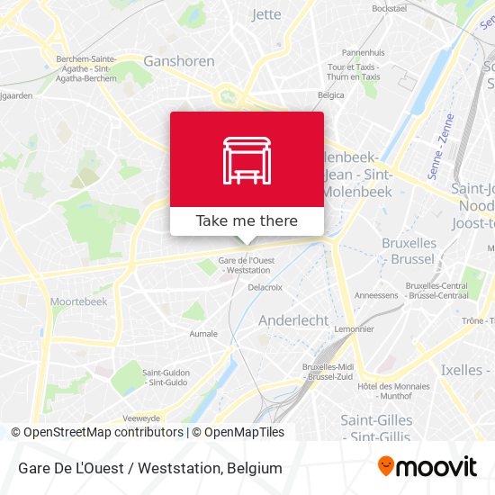Gare De L'Ouest / Weststation map