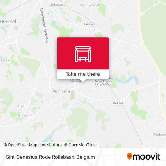 Sint-Genesius-Rode Rollebaan plan