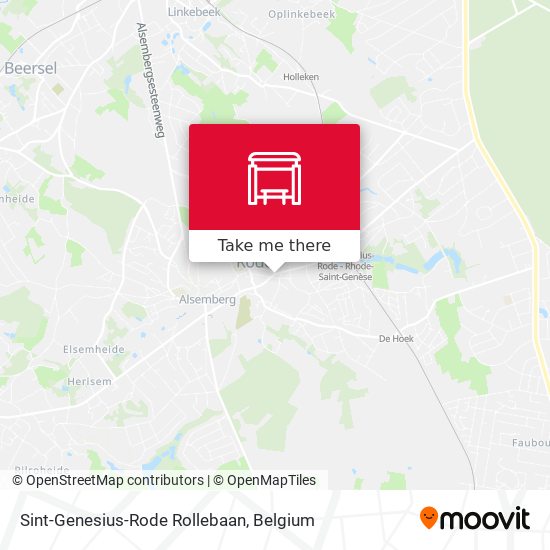 Sint-Genesius-Rode Rollebaan map