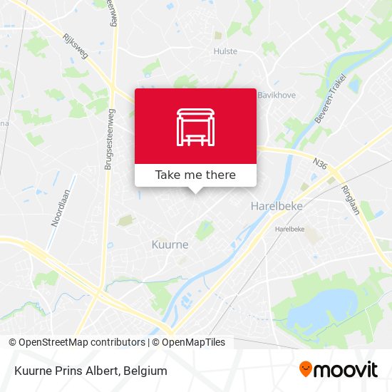 Kuurne Prins Albert map