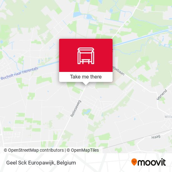 Geel Sck Europawijk map