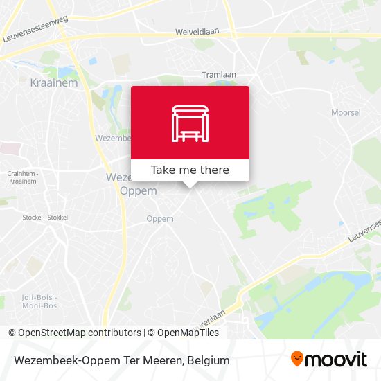 Wezembeek-Oppem Ter Meeren map