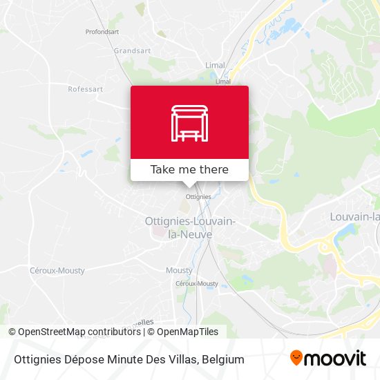 Ottignies Dépose Minute Des Villas map