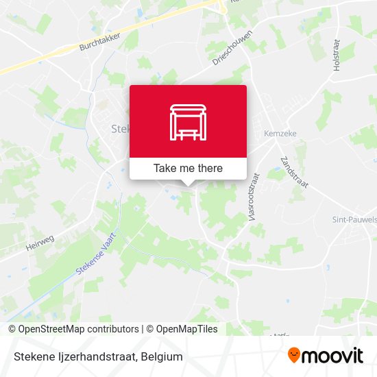 Stekene Ijzerhandstraat map