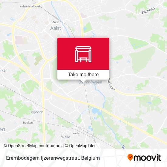 Erembodegem Ijzerenwegstraat map