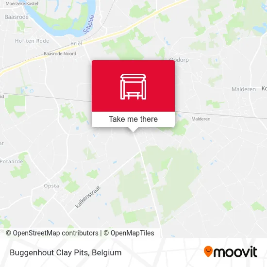 Buggenhout Clay Pits map