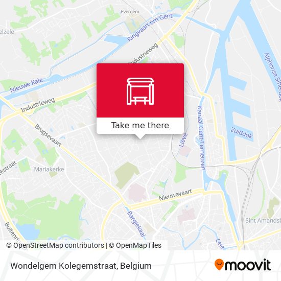 Wondelgem Kolegemstraat map