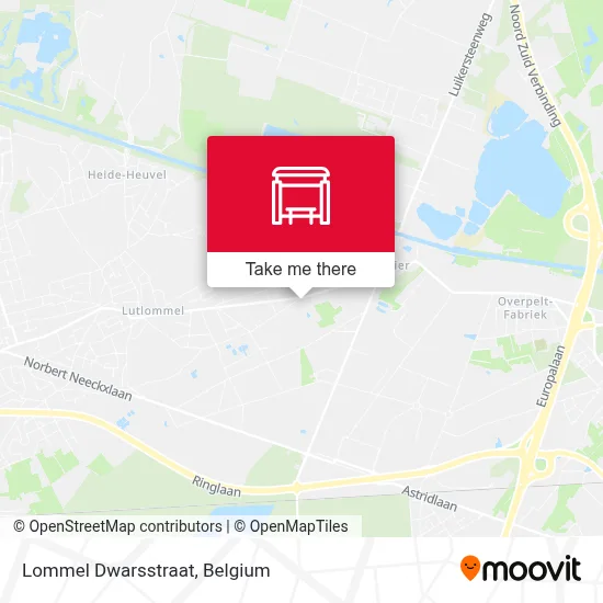 Lommel Dwarsstraat map