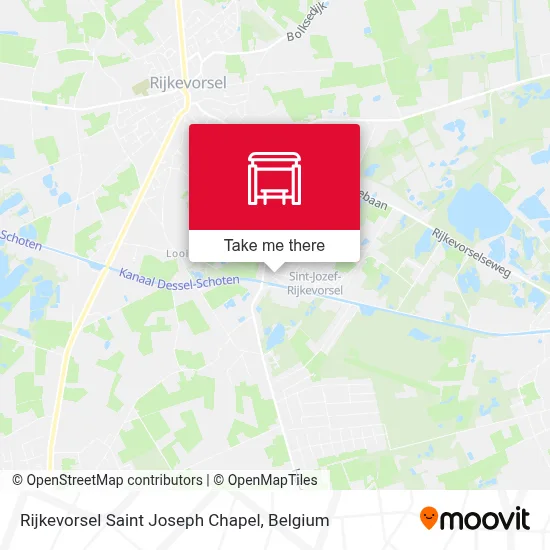 Rijkevorsel Saint Joseph Chapel map