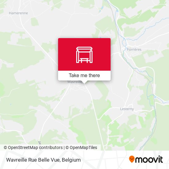 Wavreille Rue Belle Vue plan