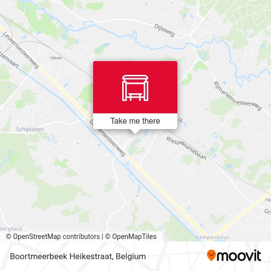 Boortmeerbeek Heikestraat map