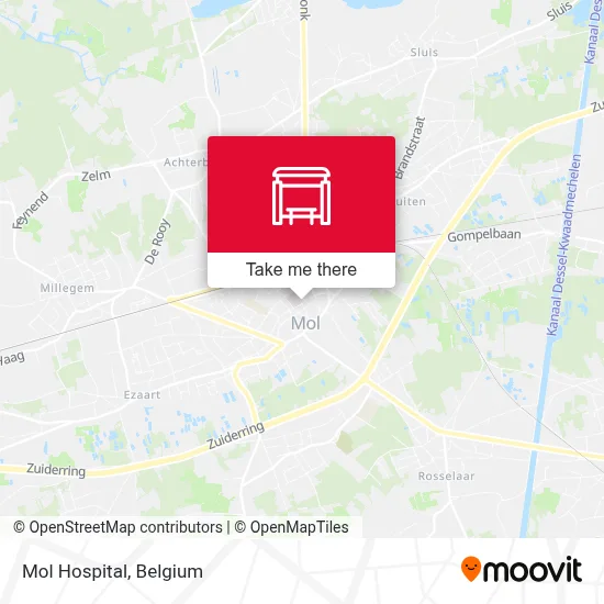 Mol Hospital map