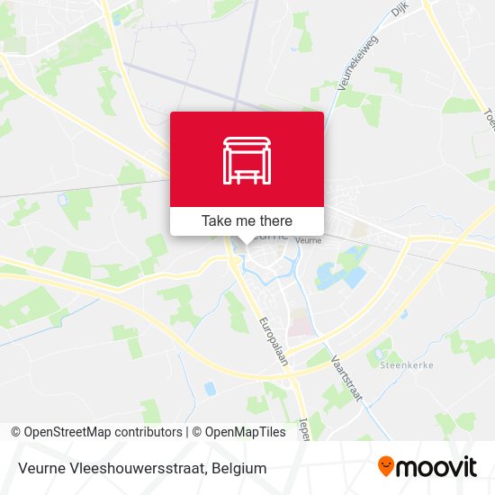 Veurne Vleeshouwersstraat map