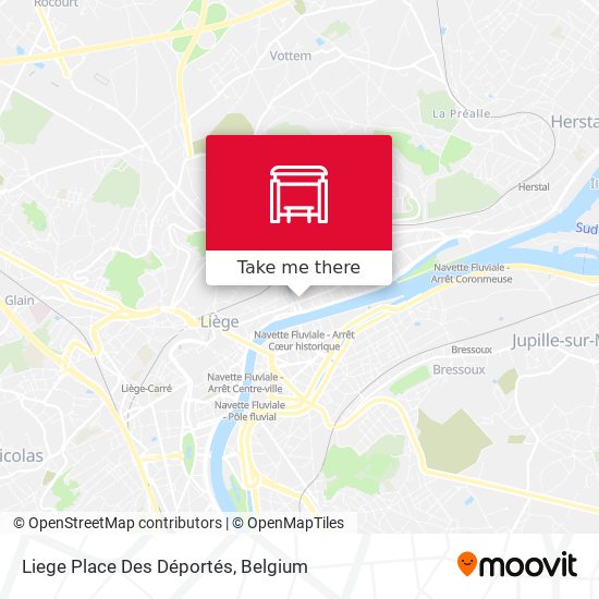 Liege Place Des Déportés map