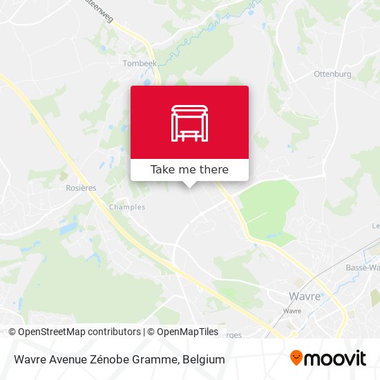 Wavre Avenue Zénobe Gramme map