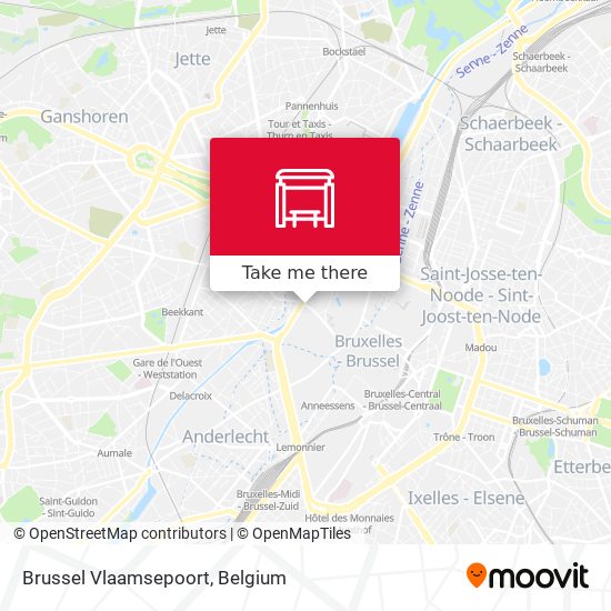Brussel Vlaamsepoort map