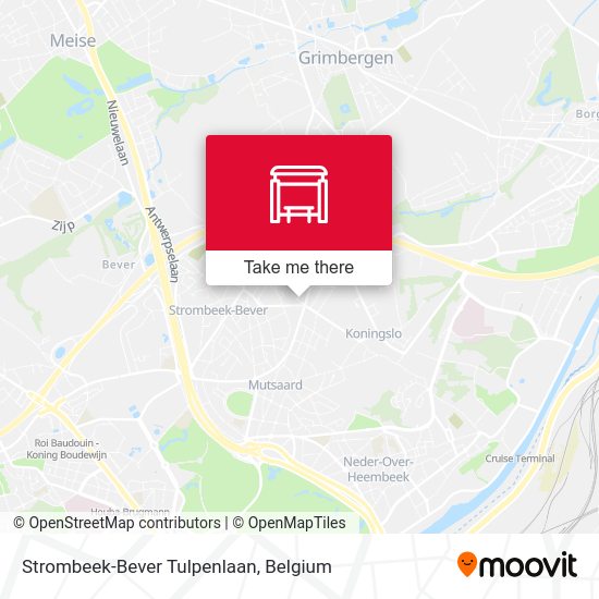 Strombeek-Bever Tulpenlaan map