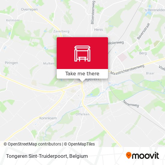 Tongeren Sint-Truiderpoort map