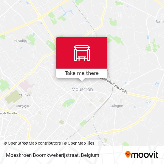 Moeskroen Boomkwekerijstraat map
