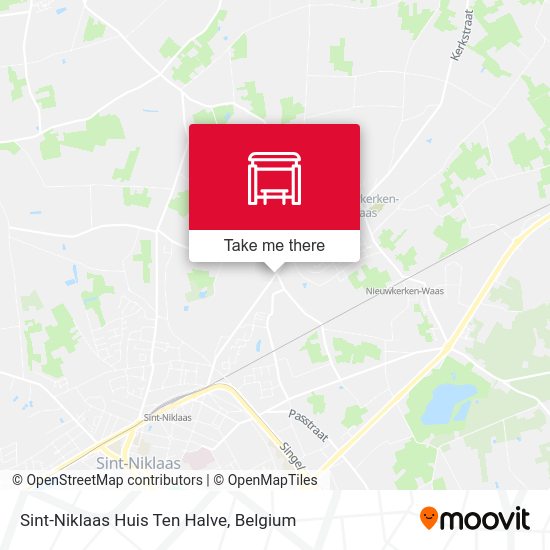 Sint-Niklaas Huis Ten Halve map