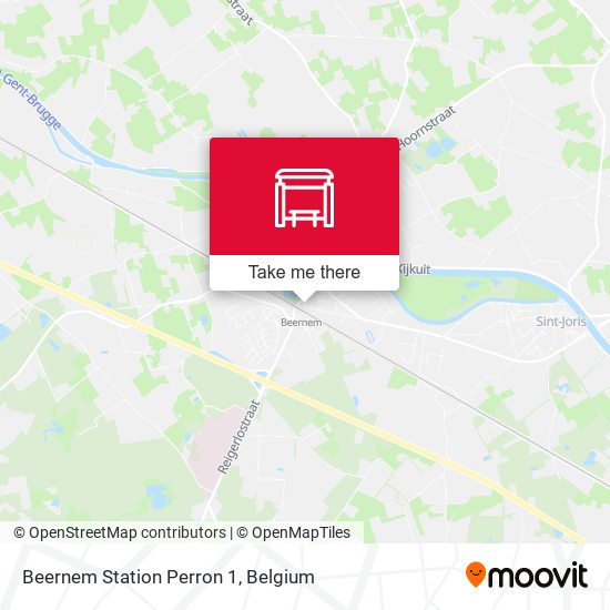 Beernem Station Perron 1 plan