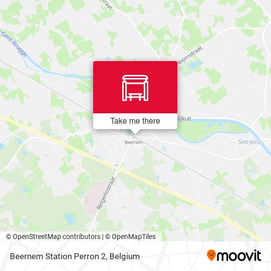 Beernem Station Perron 2 map