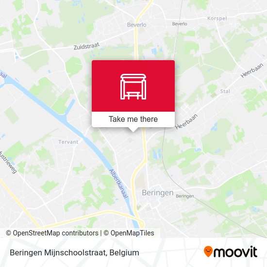 Beringen Mijnschoolstraat map
