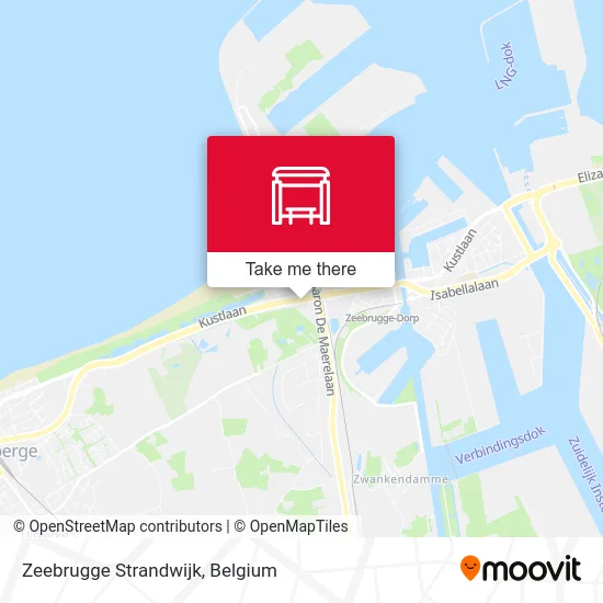Zeebrugge Beach District map