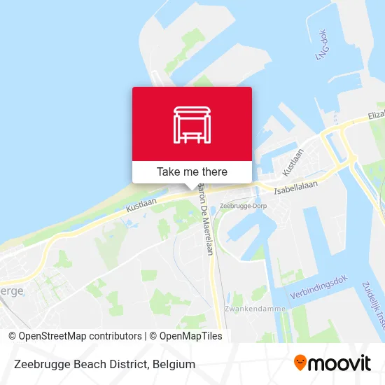 Zeebrugge Beach District map