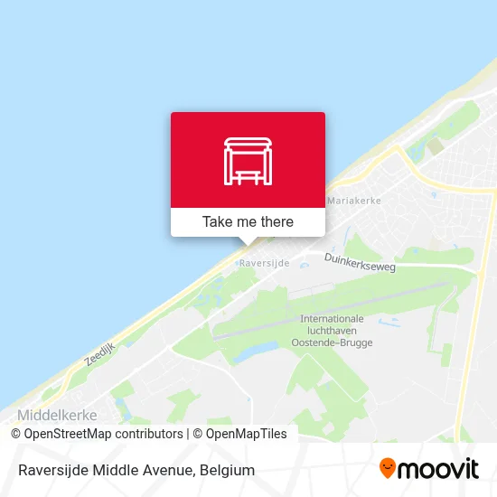 Raversijde Middle Avenue map