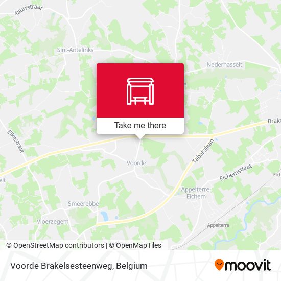 Voorde Brakelsesteenweg map