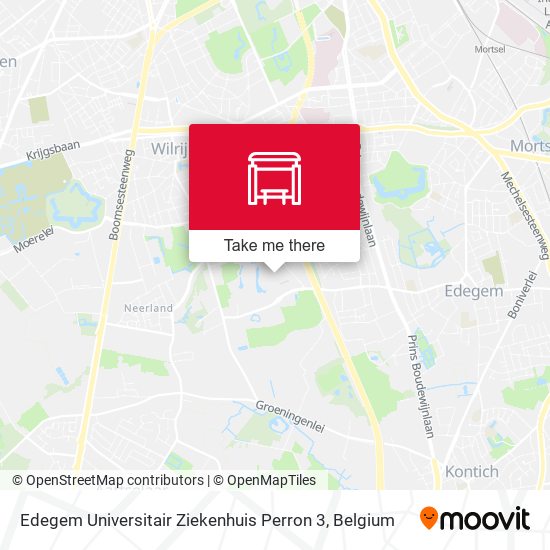 Edegem Universitair Ziekenhuis Perron 3 map